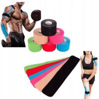 Tejpy na kolano taping taśmy HIPOALERGICZNE plastry 5x25cm kinesiology tape