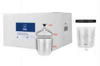 Набор чашек для смешивания лака система PPS 190 микрон 650 мл 50 шт. W24