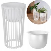 Kwietnik wysoki dwustronny Standy 54h Stojak na kwiaty + wkład wewnętrzny