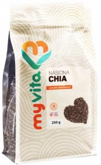 Myvita Nasiona Chia 250 G Obniżają Ciśnienie