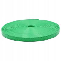 PASEK Z EKOSKÓRY PRZESZYTY ZIELONY 10 mm