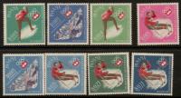 Panama 1963 Znaczki 677-84 ** sport Olimpiada igrzyska olimpijskie narty