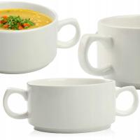 300 МЛ СУПОВАЯ МИСКА ДЛЯ ДЕСЕРТОВ ИЗ РУБЦА БЕЛАЯ КЕРАМИКА