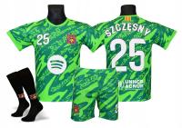 SZCZĘSNY BARCELONA strój piłkarski koszulka spodenki + getry ZIELONY