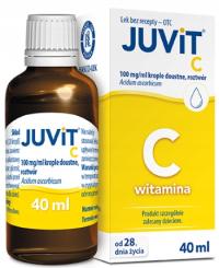 Juvit C препарат витамин С для детей капли 40 мл