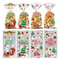 Woreczki ozdobne Merry Christmas 100szt 12x27cm Boże Narodzenie Święta