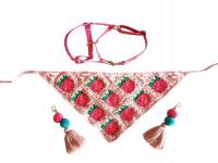 Zestaw kantar dla alpak + chusta i przypinki do alpakoterapii