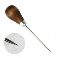 Szydło do skóry, przyrząd do dziurkowania - szpikulec drewniany Gruszka