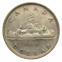 K938 - Kanada - 1 Dollar 1953 r. - Canoe