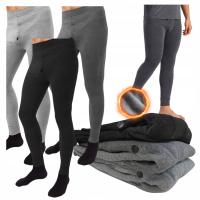 3x Kalesony męskie ZIMOWE CIEPŁE Termoaktywne BAWEŁNIANE