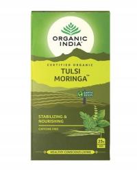 Herbata Tulsi Moringa Organic India (25 torebek) - Stabilizing & Nourishing