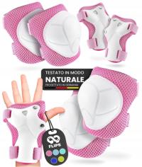 OCHRANIACZE DLA DZIECI NA ŁYŻWY ROLKI ZESTAW NA ŁOKCIE KOLANA RĘCE WYGODNE