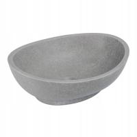 ADNaturalnie KELUD umywalka kamienna nablatowa 41x33cm szary marmur