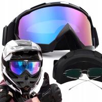 Gogle Na Motor Cross Quad ATV Motocyklowe Zimowe Na Snowboard Narty Rower