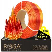 ReFill PLA Rainbow Silk Fire 1,75mm 800g + 200g GRATIS
