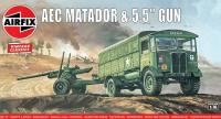 AEC Matador and 5.5 Gun - Vintage Classics, Airfix 01314v