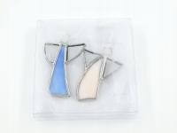 Aniołki witrażowe 2 szt - zestaw 4S