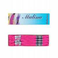 Mulina nić do haftu 12x8mb/op różowy 1568