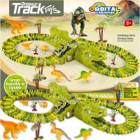 Мега гоночный трек Dinosaur Park Magic Track с 169 элементами игрушечный автомобиль