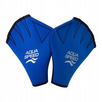 Rękawice pływackie AQUA-SPEED niebieskie XL