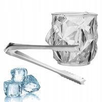 Wiadro na piwo, pojemnik na napoje, wiadro do schładzania wina, przezroczysty kryształ lodu