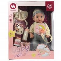 LALKA BOBAS JAK ŻYWY NOWORODEK NIEMOWLAK DO KARMIENIA DZIECKO 40CM