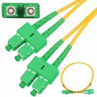 Patchcord SC/APC-SC/APC Extralink 3 mm 1 m żółty