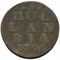 45475. Holandia - 1 duit - 1766r. (2,93g/22mm)