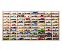 PÓŁKA NA AUTA HOT WHEELS 80 MIEJSC NA RESORAKI DREWNO PRODUCENTA NA PREZENT