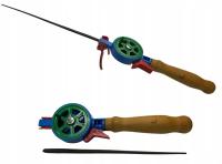 Wędka podlodowa zimowa BAŁAŁAJKA z drewnianą rączką 40cm WrocłaW