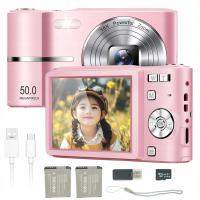 Aparat cyfrowy 4K 48 MP 2,7-calowy różowy