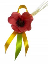 KOTYLIONY MAKI Z KŁOSEM PRZYPINKA DOŻYNKI BROSZKA