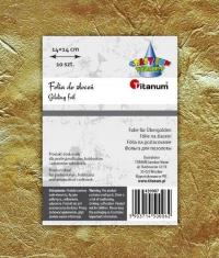 Folia do złoceń złote arkusze 14x14cm 439987