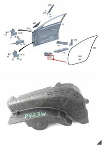 MERCEDES C-KLASA W206 S206 21- DRZWI PIANKA WYPEŁNIENIE WYGŁUSZENIE PRZÓD R