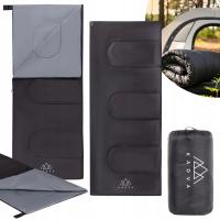 Śpiwór KADVA Karvilo czarny Uni 180cm x 75cm CIENKI LEKKI TURYSTYCZNY