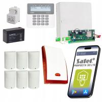 ZESTAW ALARMOWY SATEL DO DOMU 6 CZUJEK RUCHU PARADOX + SYRENA ALARM LTE APP