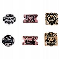 ZESTAW 3 KOLEJOWYCH METALOWYCH MONET LARP RPG