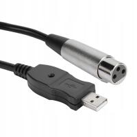 Mikrofon Mic Link Kabel Adapter Kabel USB do XLR