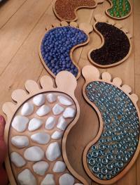 Stopy sensoryczne 30cm, 2 sztc