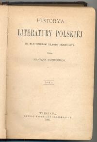 Dubiecki-Historia literatury polskiej T. I/II 1888