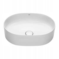 Zlew nablatowy 50x37 cm, biały