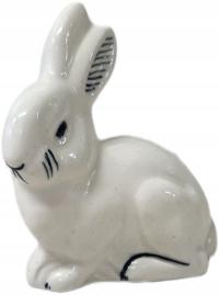 CERAMICZNA FIGURKA BIAŁEGO ZAJĄCA