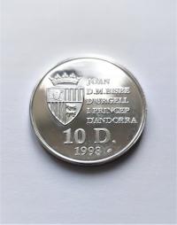 Andora, 10 dinarów 1993, MŚ USA 1994