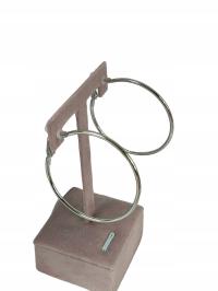 Klipsy koła bez dziurki 5 cm posrebrzane c100