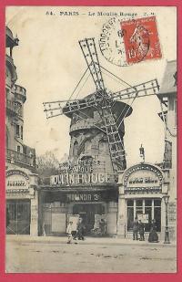 Francja Paryż Paris Moulin Rouge wiatrak złamany róg