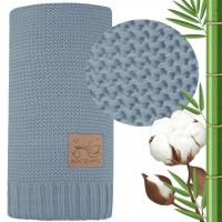 Kocyk Bambusowy DELIKATNY Miękki Bawełniany Otulacz Niemowlęcy Paris