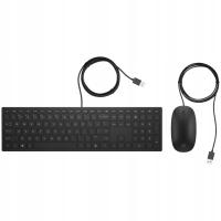 Проводная USB-мышь и клавиатура HP Pavilion 400 черный 4ce97aa