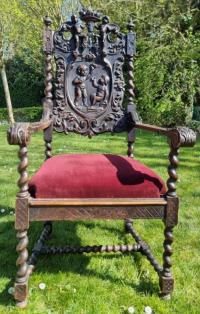 Krzesło/Tron z I poł. XVIII w.