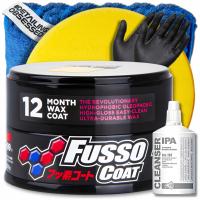Автомобильный воск для черной краски Soft99 Fusso Coat 12 Months комплект XXL