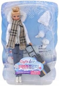 Lalka Defa Lucy Podróż w Zimowym Stroju Z walizką
